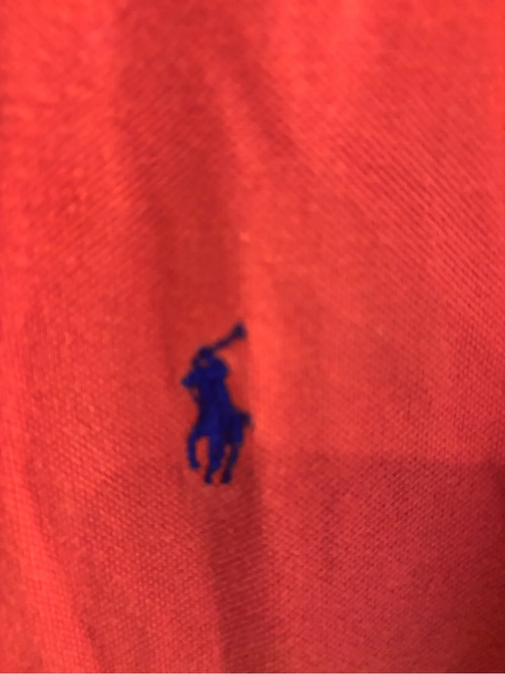 Polo by Ralph Lauren Mens Orange Classic Pique Polo Shirt lrg